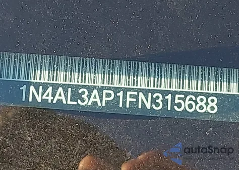 2015 Nissan Altima 2.5/2.5 S/2.5 Sl/2.5 Sv из США, поврежденный, VIN 1N4AL3AP1FN315688